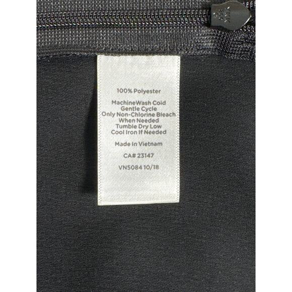 NWT Talbots Petite Lace Sleeve Crepe Popover Blouse Black Size MP - Picture 7 of 9